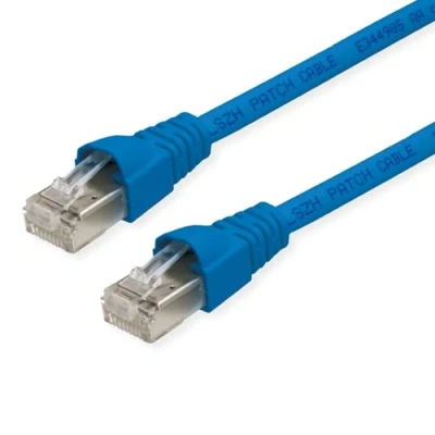 Afbeelding van Telegärtner L00005A0030 RJ45 Netwerkkabel, patchkabel CAT 6A S/FTP 10.00 m Blauw Vlambestendig, Snagless, Vlambestendig