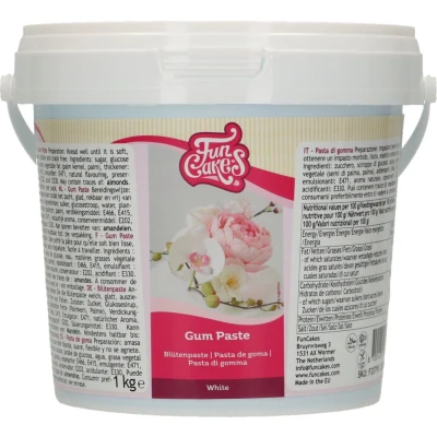 Afbeelding van FunCakes Gum Paste Modelleer Fondant Wit 1kg