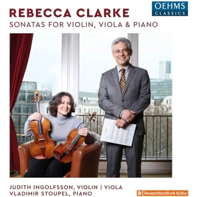 Afbeelding van Judith Ingolfsson &amp; Vladimir Stoupel Clarke: Sonatas For Violin, Viola And Piano (CD)