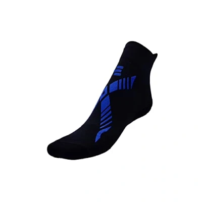 Afbeelding van R EVENGE Technische sokken voor klassiek zwembad, activiteiten in het zwembad en op natte oppervlakken, antislip, ideaal zwemmen, aquagym, hydrobike,, Zwart/Blauw