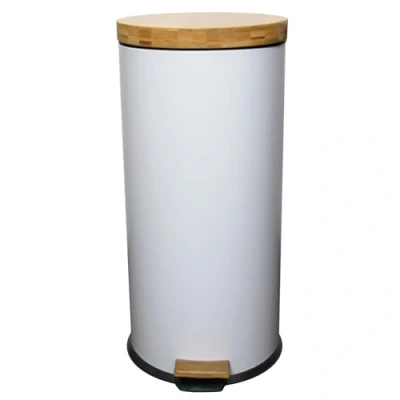 Afbeelding van Rubbish Bin Kitchen Move White 30 L