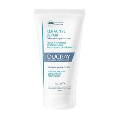 Afbeelding van Ducray Keracnyl Repair Crème 48h D&#039;Hydration 50ml Dagcrème