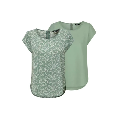 Afbeelding van Only Dames T Shirt ONLVIC bequem Veelkleurig 36 Ronde Hals Volwassenen
