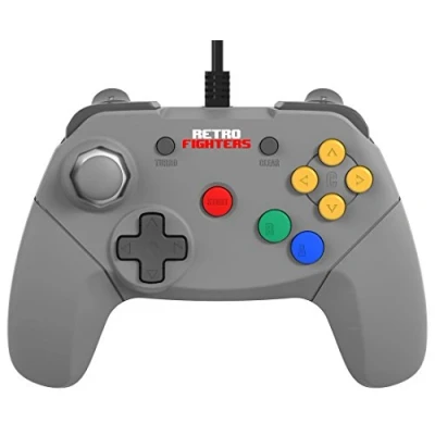 Afbeelding van Retro Fighters Next Gen N64 Brawler64 Wired Gamepad Grey Nintendo 64