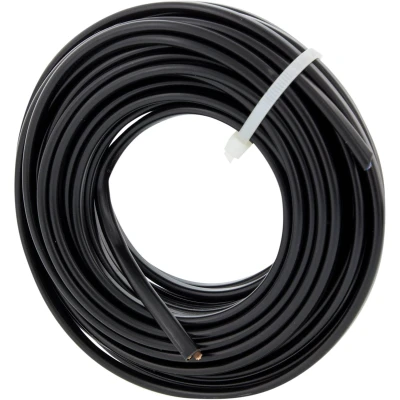 Afbeelding van Huishoudsnoer 2 x 0.75 mm² 10 meter (Plat, Zwart)