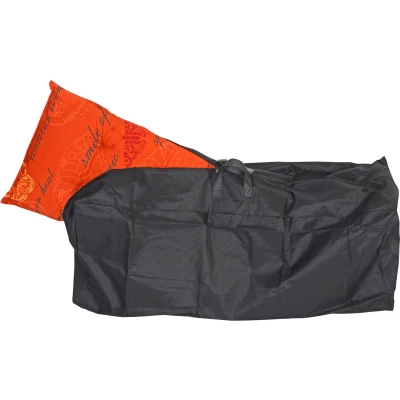 Afbeelding van Beschermhoes voor stoelkussens, zwart, lengte 125 cm, breedte 50 hoogte 32 cm
