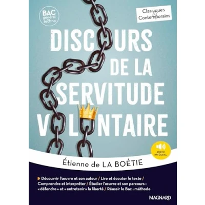 Afbeelding van DISCOURS DE LA SERVITUDE VOLONTAIRE BAC FRANCAIS 1RE 2026