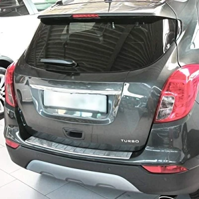 Afbeelding van Recambo Bumperbescherming van verchroomd roestvrij staal, compatibel met Opel Mokka X, Chevrolet Trax, premium kwaliteit