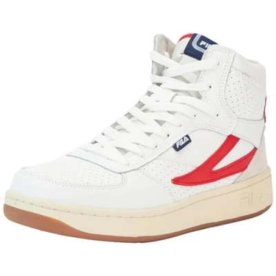 Afbeelding van Fila Sevaro MID Sneakers hoog, Dames, Maat: 36, White/fila red Leer/ synthetisch