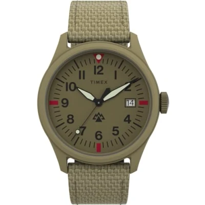 Afbeelding van Timex Traprock TW2W23500 Horloge Textiel Groen Ø 43 mm