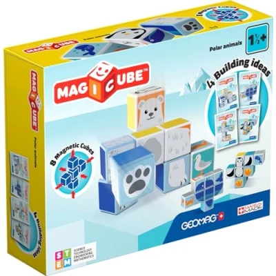 Afbeelding van Geomag MagiCube Polar Animals 8 delig