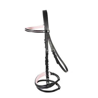Afbeelding van PFIFF trenshoofdstel &#039;Staines&#039; COB Zwart pink