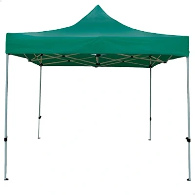 Afbeelding van Tuinhuisje Aktive Opvouwbaar Aanpasbare hoogte Staal Polyester 420D Oxford Groen 300 x 320 cm