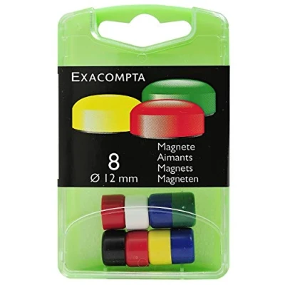 Afbeelding van Exacompta, Magneet, Doos 8 Magneten 12mm Assorti (8 x)