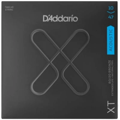 Image de D&#039;Addario XTABR1047 12 jeu guitare acoustique XT bronze String Light, 10 47