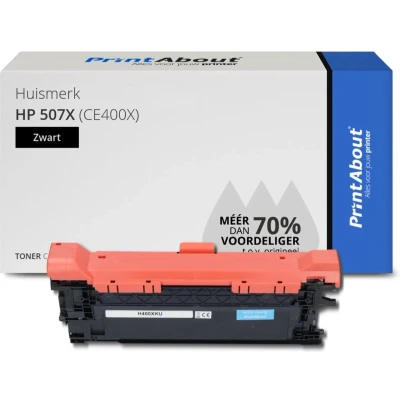 Afbeelding van Huismerk HP 507X (CE400X) Toner Zwart Hoge capaciteit