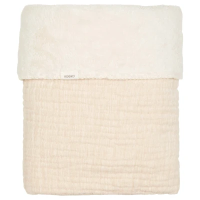 Afbeelding van Koeka Wiegdeken Teddy Rivoli warm white