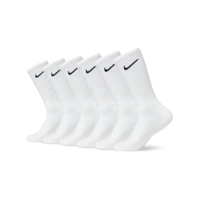 Image de Nike Men&#039;S Chaussettes U Nk Everyday Cush Crw 6Pr 132, White/Black, SX7666 100, XL