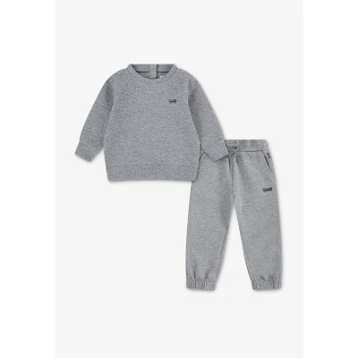 Afbeelding van Levi&#039;s CORE Batwing CREW AND JOGG Trainingspak voor kinderen, Maat: 86, Grey heather