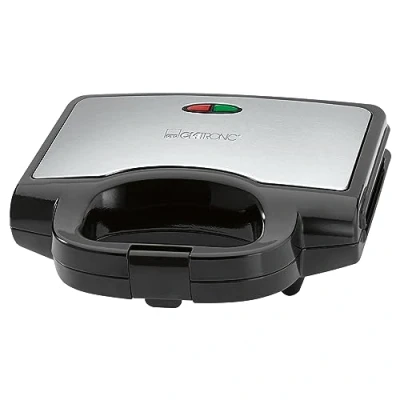 Afbeelding van Clatronic ST 3778 Sandwich toaster Anti aanbaklaag RVS, Zwart