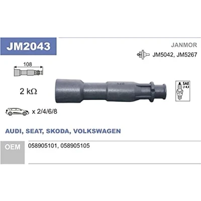 Afbeelding van JANMOR JM2043 Stekker, bobine