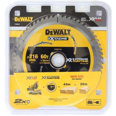 Afbeelding van DeWALT DT99570 XR Cirkelzaagblad 216x30mm 60T