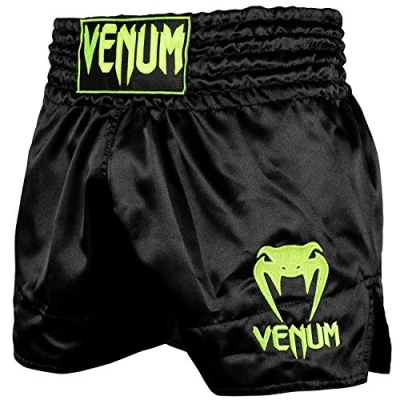Afbeelding van Venum Classic MUAY THAI Short Korte broeken, Heren, Maat: XXL, Black/neo yellow