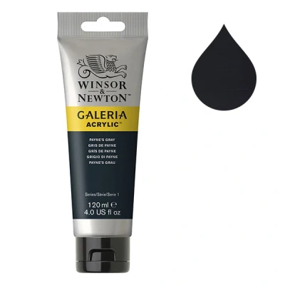 Image de Winsor &amp; Newton Galeria peinture acrylique (120 ml) 465 gris de Payne