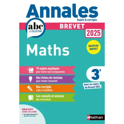 Image de Annales Brevet 2025 Maths Corrigé