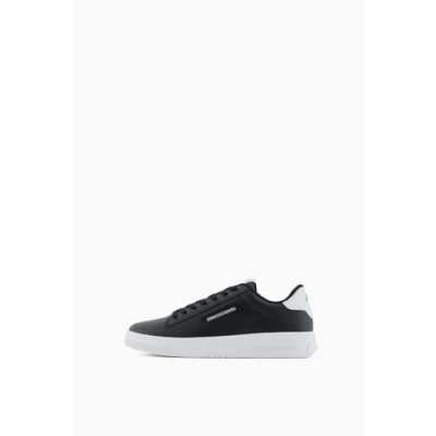 Afbeelding van Armani Exchange LACE UP Sneakers laag, Heren, Maat: 40, Black/white Hoogwaardig imitatieleer