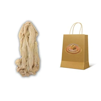 Afbeelding van Moretti® Natuurlijke runderdarm voor salami om te drogen Rechtstreeks rundvlees Bescherming en kruiden van gedroogd vlees In vacuümverpakking (60 mm/65 mm x 9 m)