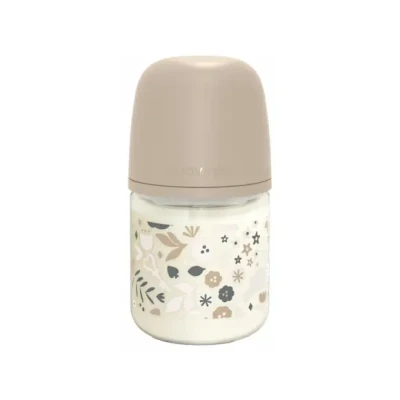 Afbeelding van Suavinex Wonderland Glazen Fles Symmetrische Speen Slow Flow 120 ml 0 Maanden en Ouder (Kleur : Beige)
