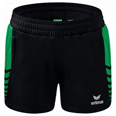Afbeelding van Erima Six Wings worker short dames zwart/smaragd