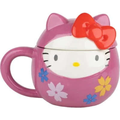 Afbeelding van Hello Kitty Daruma 3D mok 500ml geschikt voor vaatwasser magnetron oven