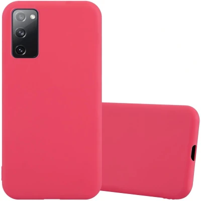 Afbeelding van Cadorabo Hoesje geschikt voor Samsung Galaxy S20 FE in CANDY ROOD Beschermhoes gemaakt van flexibel TPU silicone Case Cover
