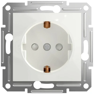 Afbeelding van Schneider Electric Wandontactdoos met aanrakingsbeveiliging Asfora Wit (RAL 9003) EPH2970221D