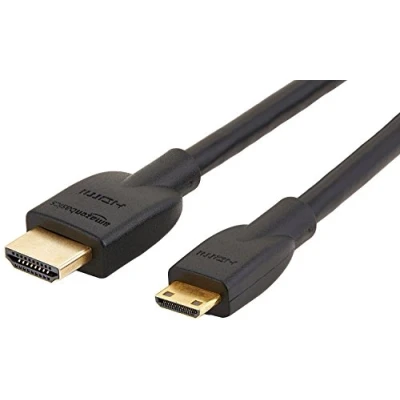 Afbeelding van Amazon Basics HL 007342 High Speed HDMI kabel, type mini naar C, tv compatibel, 1,8 m, zwart