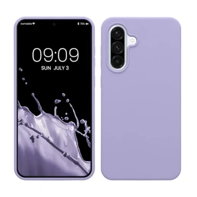 Afbeelding van kwmobile telefoonhoesje geschikt voor Samsung Galaxy A36 5G Hoesje met siliconen coating Smartphone case in lavendel