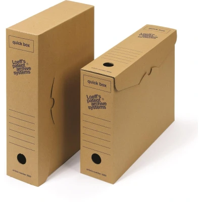Afbeelding van Archiefdoos Loeff Quick Box 3000 A4 335x240x80
