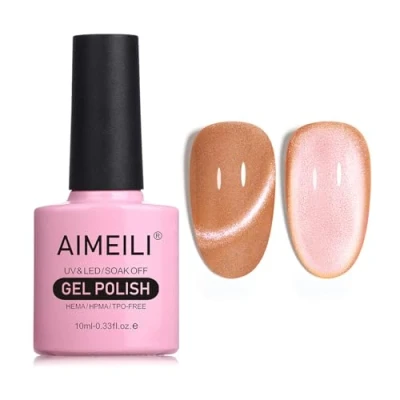 Afbeelding van AIMEILI 10 ml nagellak, magnetisch, gel, Cat&#039;s Eye UV, LED, manicure, pedicure, eenvoudig aan te brengen, 718