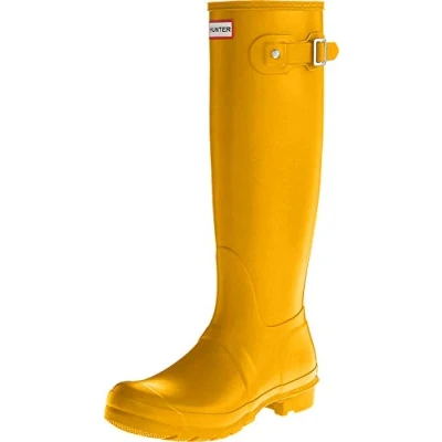 Afbeelding van Hunter Original Womens TALL BOOT Regenlaarzen, Dames, Maat: 37, Yellow Schoenen