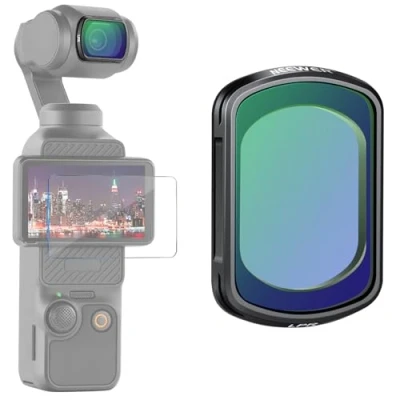 Afbeelding van NEEWER Filtre LPR compatible avec DJI Osmo Pocket 3 Creator Combo Accessoires Nocturne réduction de pollution lumineuse magnétique en verre optique HD multicouche protection d&#039;écran,