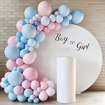 Afbeelding van Ballonnenboogset, 176 ballonnenboog, macaron blauwe ballonslingerset voor meisjes en vrouwen, verjaardagsfeest, decoratie, babyshower, bruiloft, vrijgezellenfeest