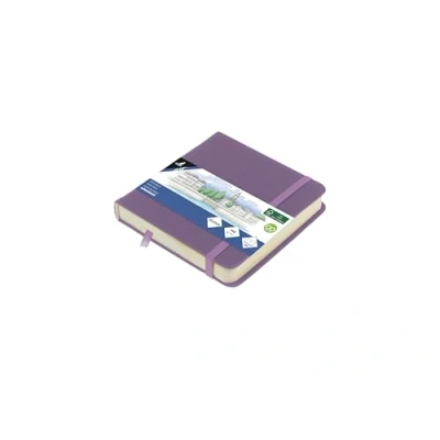 Afbeelding van Kangaro schetsboek 12x12cm heather purple met elastiek en lint K 861253