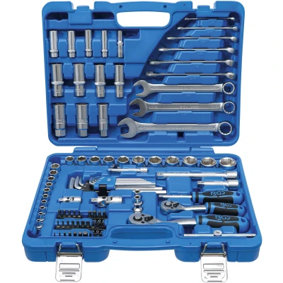 Afbeelding van BGS Dopsleutelset zeskant 1/4&quot; en 3/8&quot; inches 92 delig