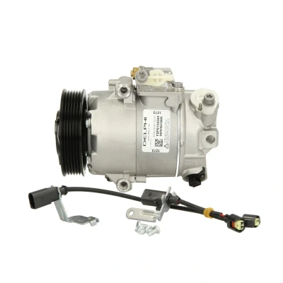 Afbeelding van DELPHI TSP0159344 AC Compressor SANDEN PXE13 / Denso PAG 46 Met compressorolie VOLKSWAGEN: Polo V Hatchback, Golf 4, IV Hatchback