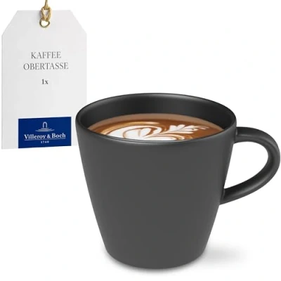 Afbeelding van Villeroy &amp; Boch Manufacture Rock Koffiekop Zwart