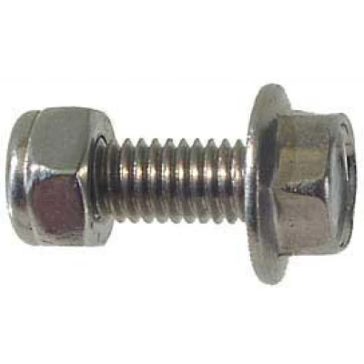 Afbeelding van Bofix Spatbordbout M5x25 RVS met borgmoer (50 stuks)