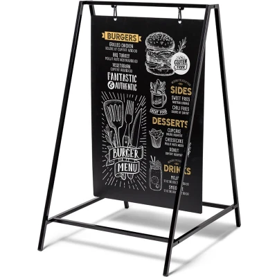 Afbeelding van Krijtstoepbord Swing 50 X 70 cm Zwart Syna ZPSW50X70