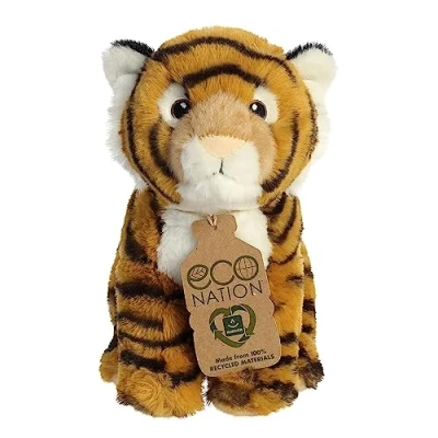 Afbeelding van Aurora, 35000 Eco Nation Bengaalse tijger 22,9 cm (oranje, zwart, wit)